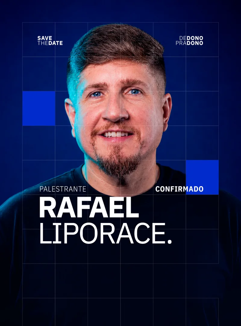 RAFAEL LIPORACE, palestrante confirmado do Empreende Içara 2026